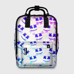 Женский рюкзак 3D Marshmello pattern neon