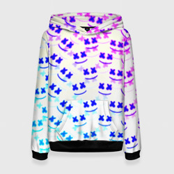 Женская толстовка 3D Marshmello pattern neon