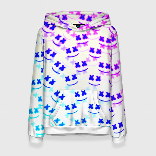 Женская толстовка 3D Marshmello pattern neon, цвет 3D печать