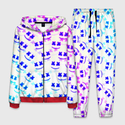 Мужской костюм 3D Marshmello pattern neon