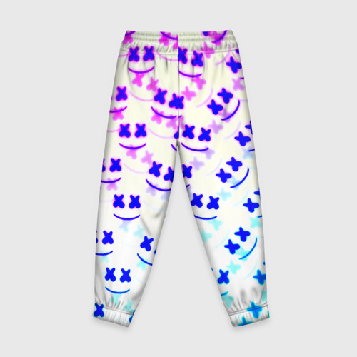 Детские брюки 3D Marshmello pattern neon, цвет 3D печать - фото 2