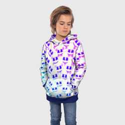 Детская толстовка 3D Marshmello pattern neon - фото 2