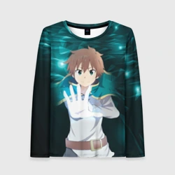 Женский лонгслив 3D Казума Сато из Коносубы