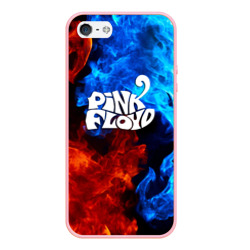 Чехол для iPhone 5/5S матовый Pink floyd битва огней