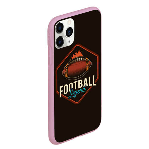 Чехол для iPhone 11 Pro Max матовый Легенда футбола, цвет розовый - фото 3