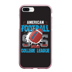 Чехол для iPhone 7Plus/8 Plus матовый American football college league