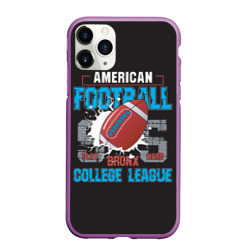 Чехол для iPhone 11 Pro Max матовый American football college league