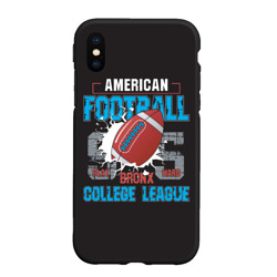 Чехол для iPhone XS Max матовый American football college league