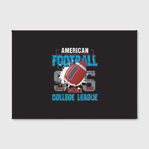 Холст прямоугольный American football college league, цвет 3D печать - фото 2