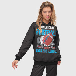 Женский костюм с толстовкой 3D American football college league - фото 2