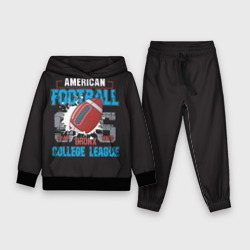 Детский костюм с толстовкой 3D American football college league