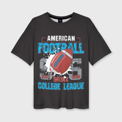 Женская футболка oversize 3D American football college league