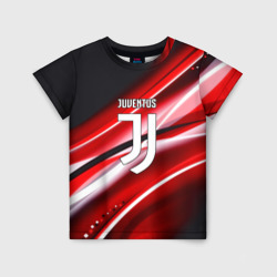 Juventus geometry sport line – Детская футболка 3D с принтом купить со скидкой в -33%
