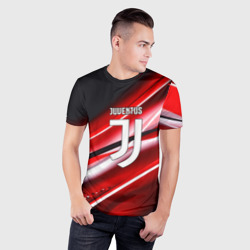 Мужская футболка 3D Slim Juventus geometry sport line - фото 2