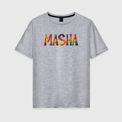 Masha yarn – Женская футболка хлопок Oversize с принтом купить со скидкой в -16%