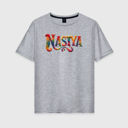 Женская футболка хлопок Oversize Nastya yarn art