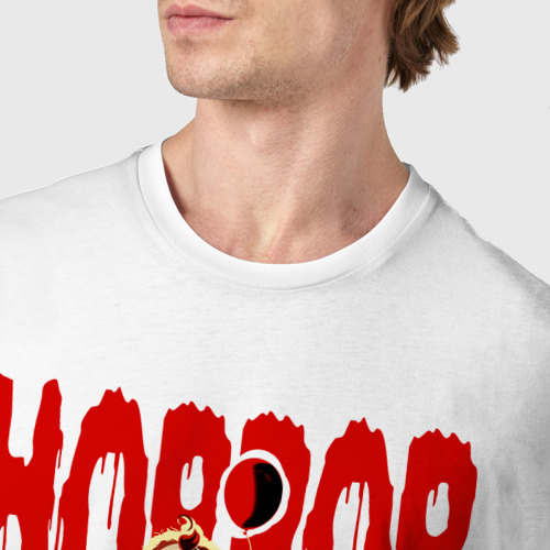 Мужская футболка хлопок Герои фильмов ужасов, цвет белый - фото 6