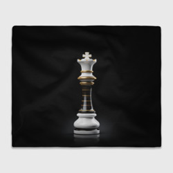 Плед 3D Белый король - шахматы