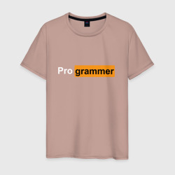 Programmer fun logo – Мужская футболка хлопок с принтом купить со скидкой в -20%