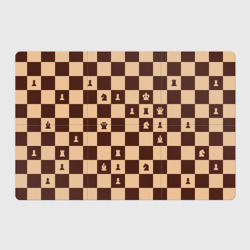 Магнитный плакат 3Х2 Коричневая шахматная доска