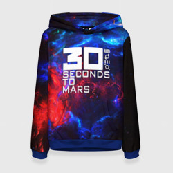 Женская толстовка 3D Thirty Seconds to Mars space rock