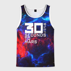 Мужская майка 3D Thirty Seconds to Mars space rock