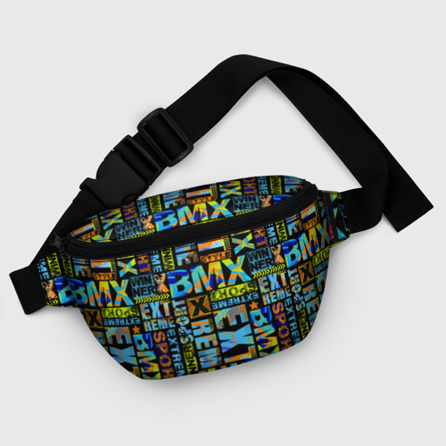 Поясная сумка 3D с принтом Extreme sport BMX, фото #5