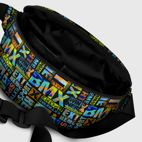 Поясная сумка 3D с принтом Extreme sport BMX, фото #6