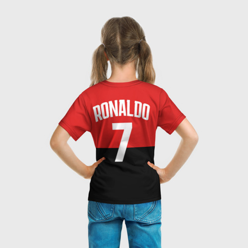 Детская футболка 3D Криштиану Роналду номер 7, цвет 3D печать - фото 6