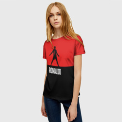 Женская футболка 3D Криштиану Роналду номер 7 - фото 2