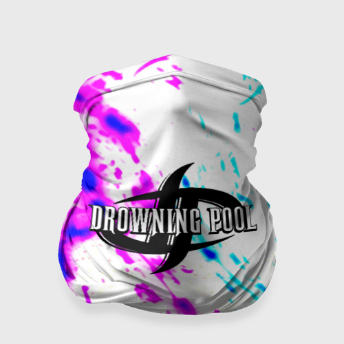 Бандана-труба 3D Drowning pool краски неон, цвет 3D печать