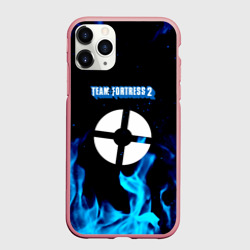 Чехол для iPhone 11 Pro Max матовый Team Fortress 2 flame