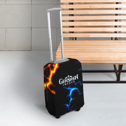 Чехол для чемодана 3D Genshin Impact storm, цвет 3D печать - фото 3