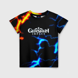 Детская футболка 3D Genshin Impact storm