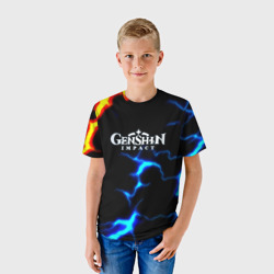 Детская футболка 3D Genshin Impact storm - фото 2