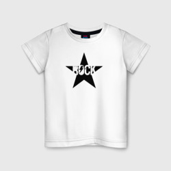 Детская футболка хлопок Rock star in black