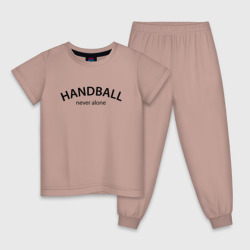 Детская пижама хлопок Handball never alone - motto