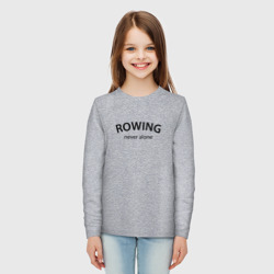 Детский лонгслив хлопок Rowing never alone - motto - фото 2