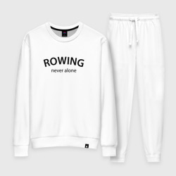 Женский костюм хлопок Rowing never alone - motto