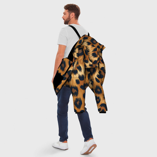 Мужская зимняя куртка 3D Шкура ягуара, цвет черный - фото 5