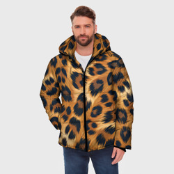 Мужская зимняя куртка 3D Шкура ягуара - фото 2
