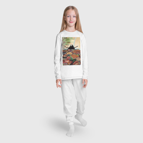 Детская пижама с лонгсливом хлопок Унесённые призраками Безликий Каонаси , цвет белый - фото 5