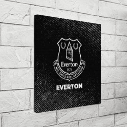 Холст квадратный Everton с потертостями на темном фоне - фото 2