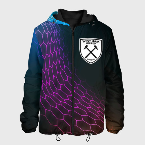 Мужская куртка 3D West Ham футбольная сетка, цвет 3D печать