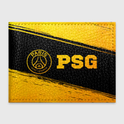 Обложка для студенческого билета PSG - gold gradient по-горизонтали