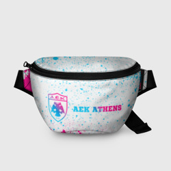 Поясная сумка 3D AEK Athens neon gradient style по-горизонтали