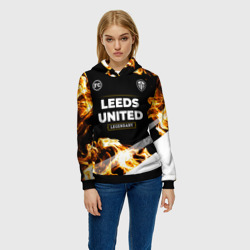 Женская толстовка 3D Leeds United legendary sport fire - фото 2