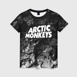 Женская футболка 3D Arctic Monkeys black graphite