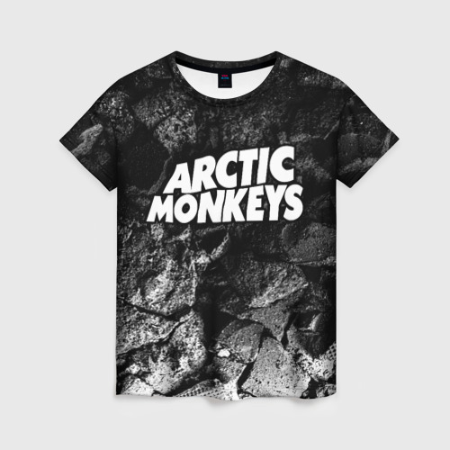 Женская футболка 3D Arctic Monkeys black graphite, цвет 3D печать