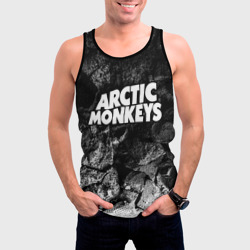 Мужская майка 3D Arctic Monkeys black graphite - фото 2